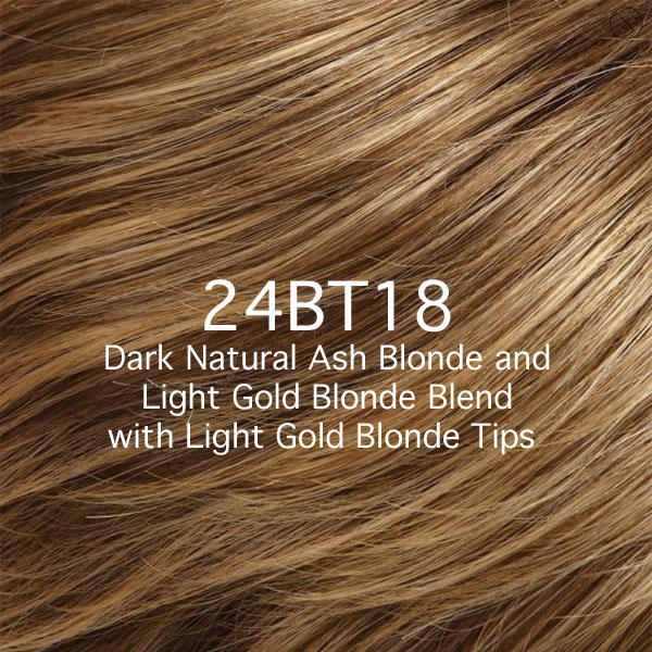 24BT18 Dark Natural Ash Blonde and Light Gold Blonde Blend with Light Gold Blonde Tips