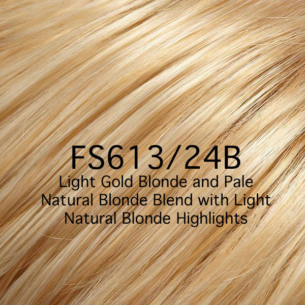 FS613/24B Light Gold Blonde and Pale Natural Blonde Blend with Light Natural Blonde Highlights