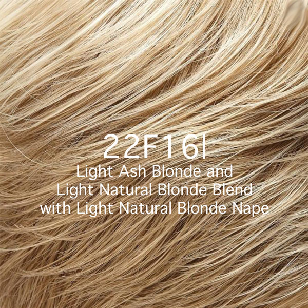 22F161 Light Ash Blonde and Light Natural Blonde Blend with Light Natural Blonde Nape