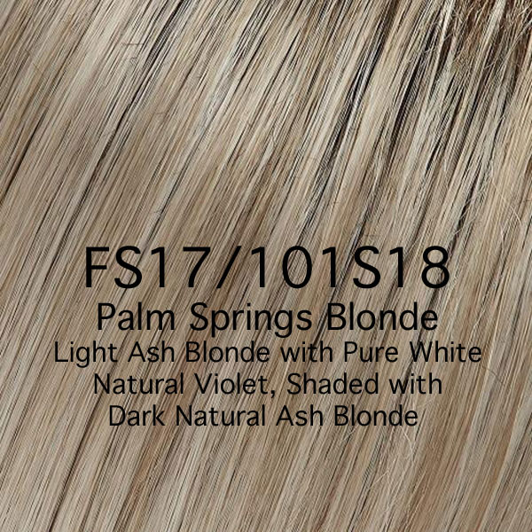 FS17/101S18 Palm Springs Blonde - Light Ash Blonde with Pure White Natural Violet Shaded with Dark Natural Ash Blonde